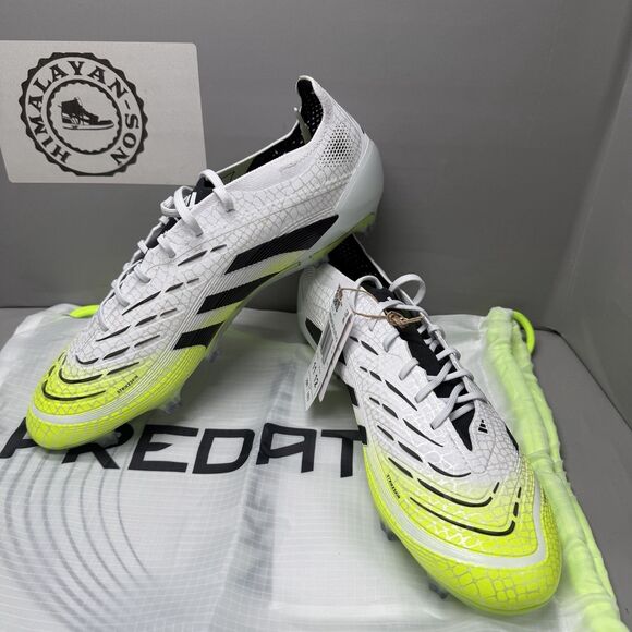 adidas Predator Elite FG Soccer Cleats White Black Green JI1082 Men Size 11 Bag main image 10